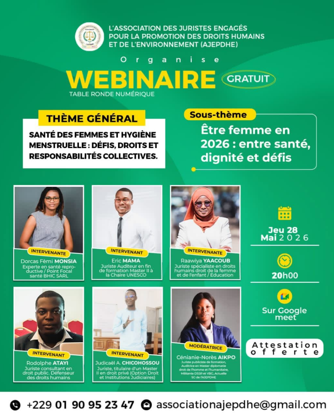 Campaign activity by Association des juristes engagés pour la promotion des droits humains et de l’environnement (AJEPDHE) - Bénin