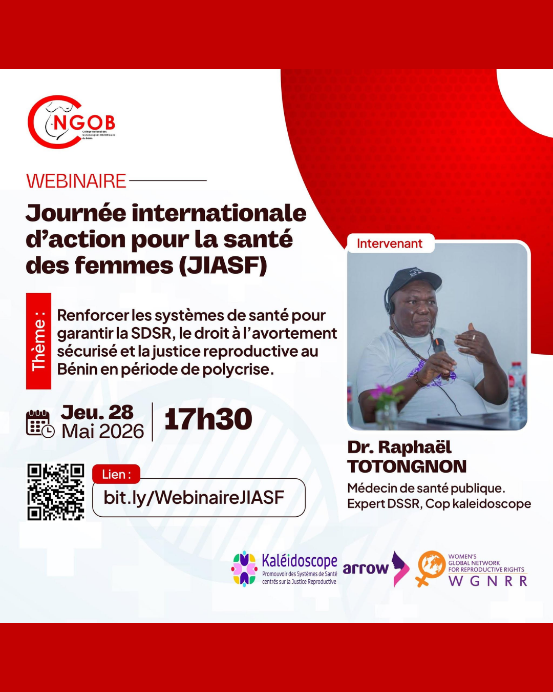 Campaign activity by Collège National des Gynécologues Obstétriciens du Bénin (CNGOB) — Bénin