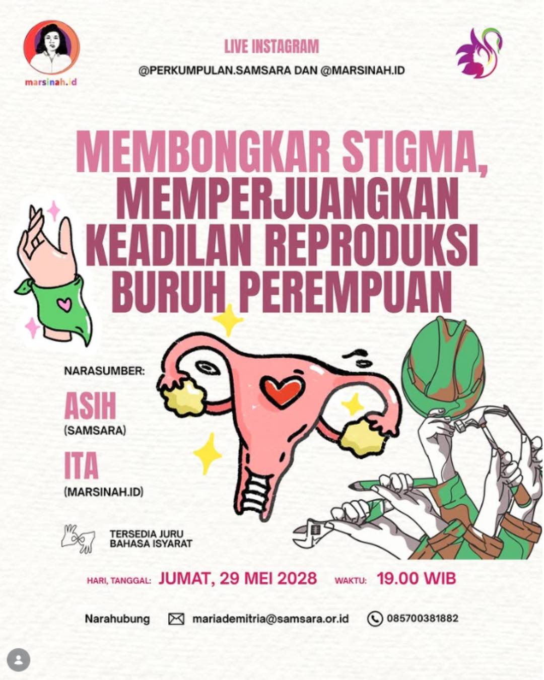 Campaign activity by Perkumpulan Samsara and Marsinah.id
